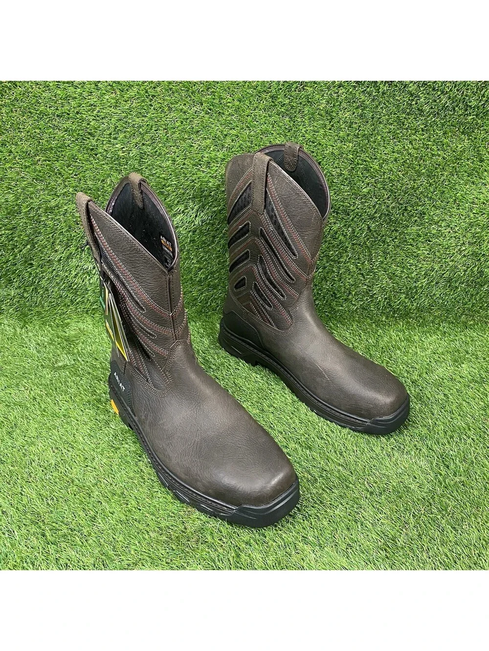 ARIAT WORK Men's Intrepid VentTEK Composite Toe Work Boot Iron Coffee 15 D